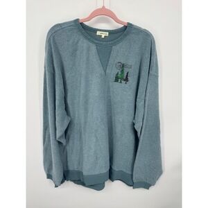 NWT Modish Rebel The Central Floral Sweatshirt Women's Large Blue Winter